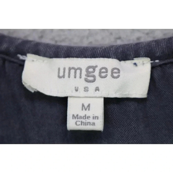 Umgee Gray Sleeveless Acid Washed Dress-Size Medium-Pockets - Picture 3 of 7